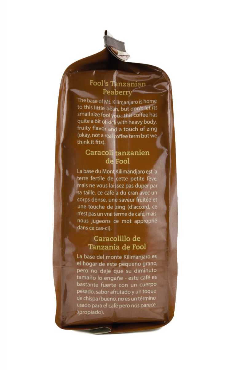 Coffee Fool's Tanzanian Peaberry 2lbs - The Coffee Fool