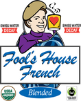 Load image into Gallery viewer, Fool's Decaf Swiss Water Organic Fair Trade House French
