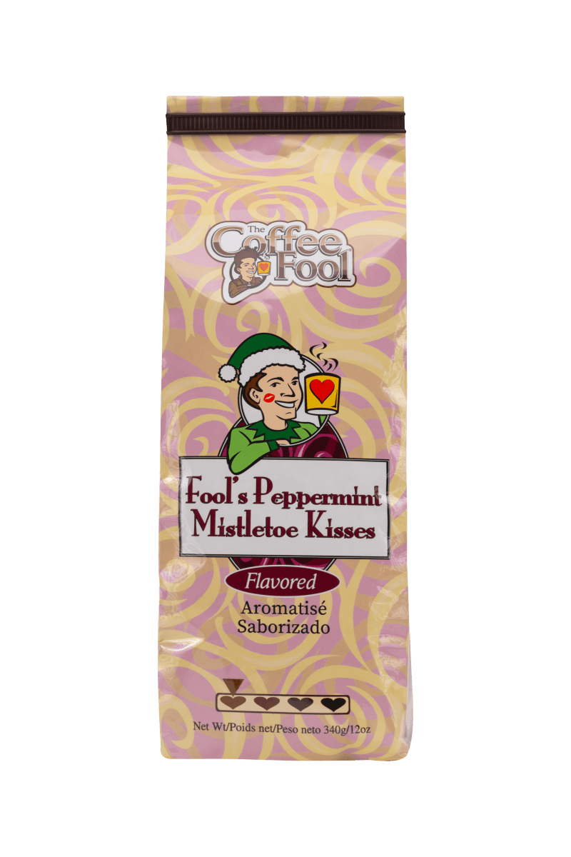 Fool's Decaf Peppermint Mistletoe Kisses - The Coffee Fool3411 - 0001