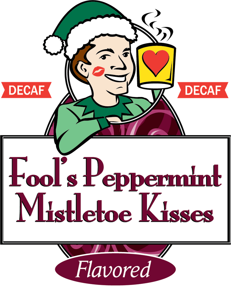 Fool's Decaf Peppermint Mistletoe Kisses - The Coffee Fool3411 - 0001