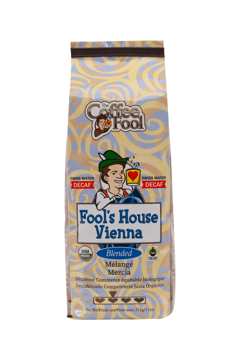 Fool's Decaf Swiss Water Organic Fair Trade House Vienna - The Coffee Fool2023 - 0001
