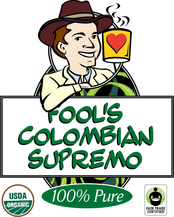Fool's Organic Fair Trade Colombian Supremo - The Coffee Fool1042 - 0001