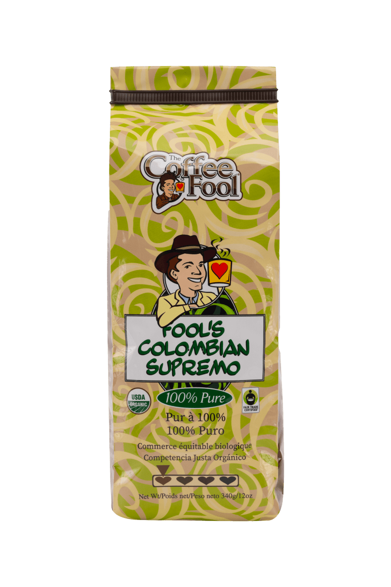 Fool's Organic Fair Trade Colombian Supremo - The Coffee Fool1042 - 0001